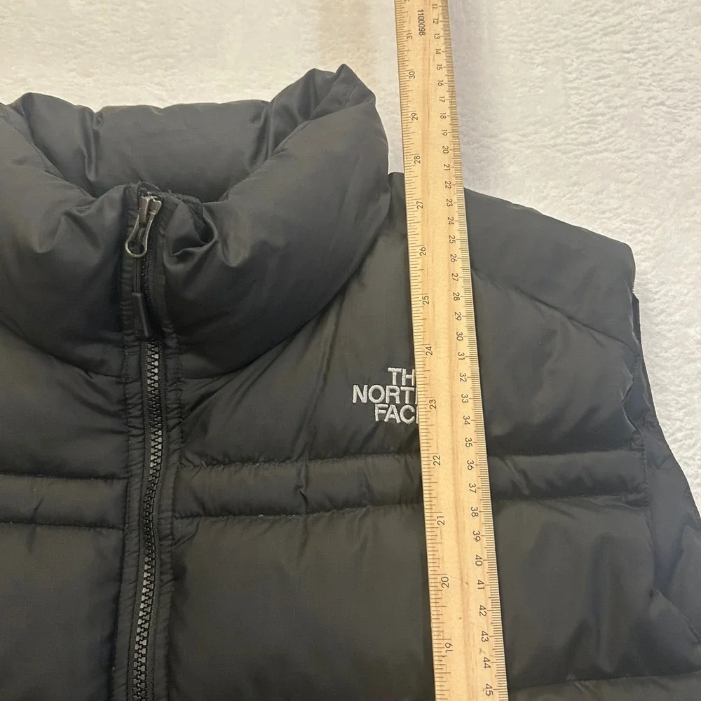 The North Face 550 Down Puffer Vest Ripstop Insulated Mens XXL Black Full Zip